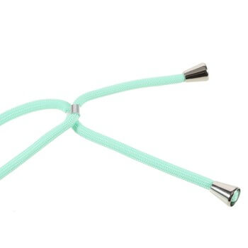 Gumový ochranný kryt se šňůrkou na krk pro Apple iPhone 11 - světle zelený