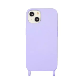 Gumový ochranný kryt se šňůrkou na krk pro Apple iPhone 11 - fialový