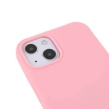 Gumový ochranný kryt se šňůrkou na krk pro Apple iPhone SE (2022) - světle růžový