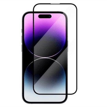 3x 3D ochranné tvrzené sklo s rámečkem pro Apple iPhone 14 Pro Max - černé - 2+1 zdarma