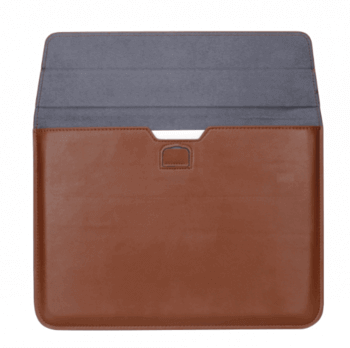 2v1 Pouzdro s magnetem a stojánkem z ekokůže pro Apple MacBook Pro 13,3" (2022,M2) - hnědé