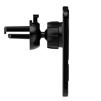 2v1 Magnetická bezdrátová nabíječka MagSafe s držkákem do auta s klipem bílá