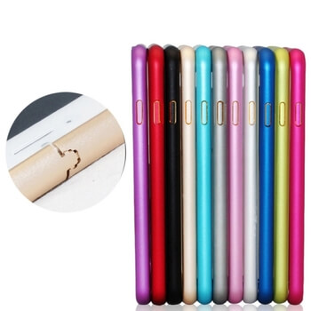 Ochranný hliníkový rámeček BUMPER pro Apple iPhone 6/6S - tmavě růžový