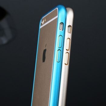 Ochranný hliníkový rámeček BUMPER pro Apple iPhone 6/6S - tmavě růžový