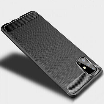 Ochranný silikonový obal karbon pro Samsung Galaxy A23 4G - černý