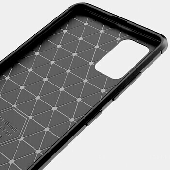 Ochranný silikonový obal karbon pro Samsung Galaxy A23 4G - černý