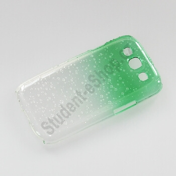 3D Plastový ochranný kryt pro Samsung Galaxy S3 III i9300 - zelený