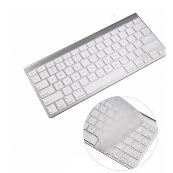 Silikonový ochranný obal na klávesnici US verze pro Apple MacBook Pro 14" (2023, M2 Pro, M2 ) - průhledný