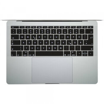Silikonový ochranný obal na klávesnici EU verze pro Apple MacBook Pro 16" (2023, M2 Pro, M2 Max) - průhledný