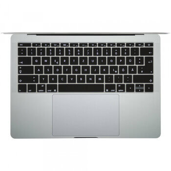 Silikonový ochranný obal na klávesnici EU verze pro Apple MacBook Pro 16" (2023, M2 Pro, M2 Max) - černý