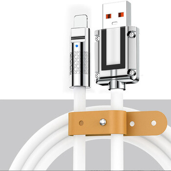 Odolný kabel Lightning - USB 2.0 1m - bílý