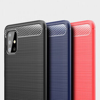 Ochranný silikonový obal karbon pro Samsung Galaxy A14 4G A145R - černý