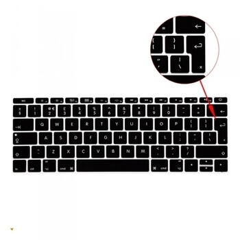 Silikonový ochranný obal na klávesnici EU verze pro Apple MacBook Air 15,3" (2023, M2) - průhledný