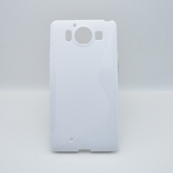 Silikonový ochranný obal S-line pro Nokia Lumia 950 - bílý