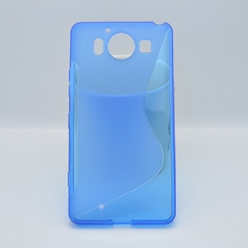 Silikonový ochranný obal S-line pro Nokia Lumia 950 - modrý