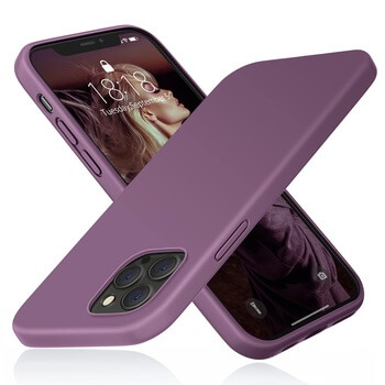 Extrapevný silikonový ochranný kryt pro Apple iPhone 14 - fialový