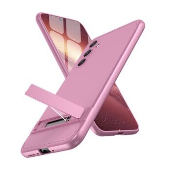 Ochranný 360° celotělový plastový kryt pro Xiaomi Redmi Note 12 4G - růžový