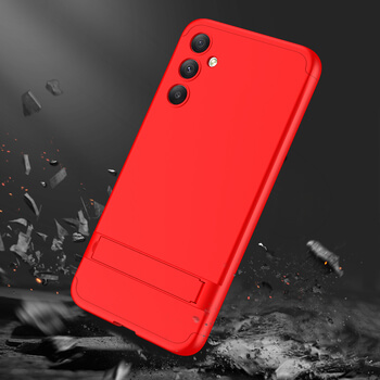 Ochranný 360° celotělový plastový kryt pro Xiaomi Redmi Note 12 4G - červený