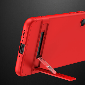 Ochranný 360° celotělový plastový kryt pro Xiaomi Redmi Note 12 4G - červený