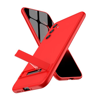 Ochranný 360° celotělový plastový kryt pro Xiaomi Redmi Note 12 4G - červený