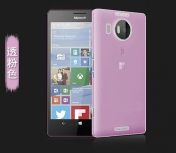 Silikonový mléčný ochranný obal pro Nokia Lumia 950 - růžový