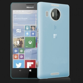 Silikonový mléčný ochranný obal pro Nokia Lumia 950 - modrý