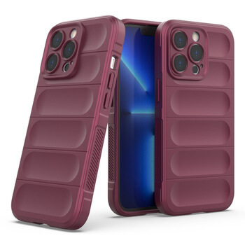 Protiskluzový silikonový ochranný kryt pro Apple iPhone XR - Vínový
