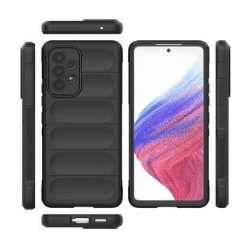 Protiskluzový silikonový ochranný kryt pro Samsung Galaxy S22 Ultra 5G - černý