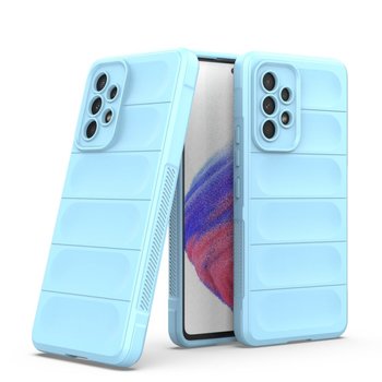 Protiskluzový silikonový ochranný kryt pro Samsung Galaxy A12 A125F - světle modrý