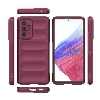 Protiskluzový silikonový ochranný kryt pro Samsung Galaxy S23 Ultra 5G - Vínový