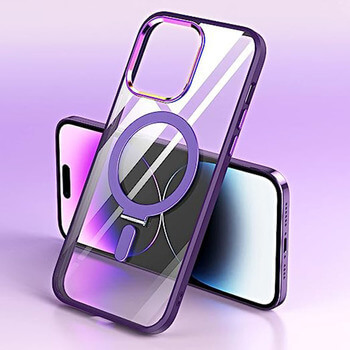 Plastový obal MagSafe se stojánkem pro Apple iPhone 12 - bílý