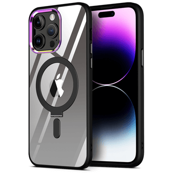 Plastový obal MagSafe se stojánkem pro Apple iPhone 11 Pro Max - černý