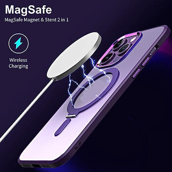 Plastový obal MagSafe se stojánkem pro Apple iPhone 13 Pro - černý