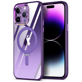 Plastový obal MagSafe se stojánkem pro Apple iPhone 11 Pro - fialový