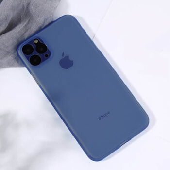 Ultratenký plastový kryt pro Apple iPhone 12 mini - tmavě modrý