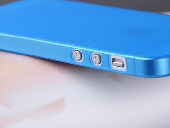 Ultratenký plastový kryt pro Apple iPhone 5/5S/SE - modrý