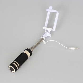 Teleskopická Selfie tyč s ovládáním 60 cm - černá