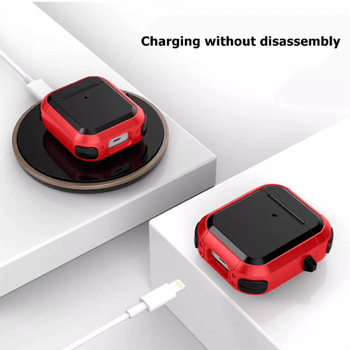 Extra odolné ochranné pouzdro pro Apple AirPods 3.generace (2021) - červené