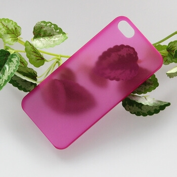 Ultratenký plastový kryt pro Apple iPhone 5/5S/SE - růžový
