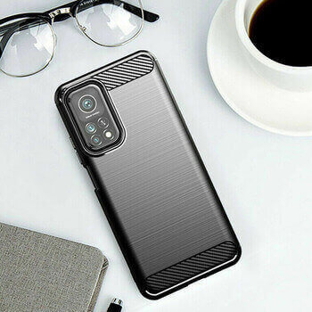 Ochranný silikonový obal karbon pro Xiaomi Redmi 10C - černý