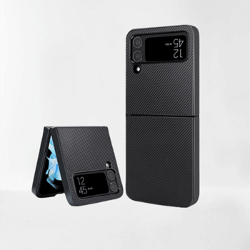 Ochranný plastový obal karbon pro Samsung Galaxy Z Flip5 5G - černý