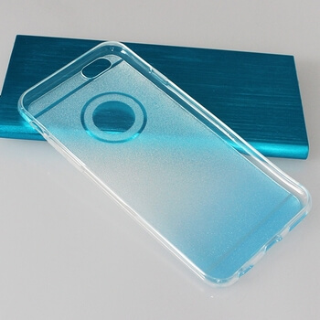 Silikonový ochranný obal se třpytkami pro Apple iPhone 6/6S - tmavě modrý