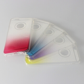 Silikonový ochranný obal se třpytkami pro Apple iPhone 6/6S - žlutý