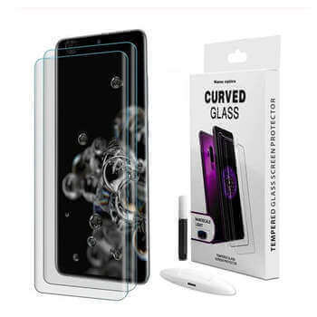 3x 3D UV ochranné sklo pro Samsung Galaxy S20 G980F - 2+1 zdarma