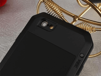 EXTRÉMNĚ odolný hliníkovo-silikonový obal pro Apple iPhone 6/6S - stříbrný