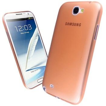 Ultratenký plastový kryt pro Samsung Galaxy Note 2 II - oranžový