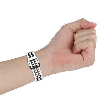 Sportovní silikonový řemínek pro chytré hodinky Samsung Galaxy Watch 4 Classic 46 mm - černý