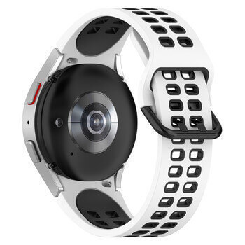 Sportovní silikonový řemínek pro chytré hodinky Samsung Galaxy Watch 4 44 mm - černý