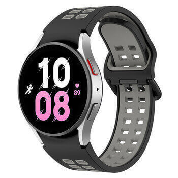 Sportovní silikonový řemínek pro chytré hodinky Samsung Galaxy Watch 4 Classic 42 mm - šedý