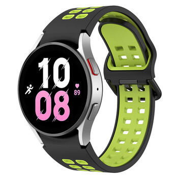 Sportovní silikonový řemínek pro chytré hodinky Samsung Galaxy Watch 4 Classic 46 mm - zelený